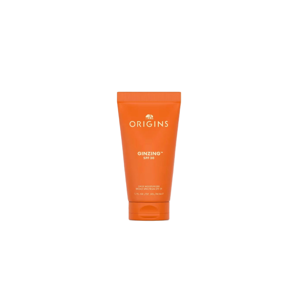 Origins GinZing SPF 30 Daily Moisturizer jar with Fermented Ginseng and Hyaluronic Acid for hydrated, radiant, and UV-protected skin.