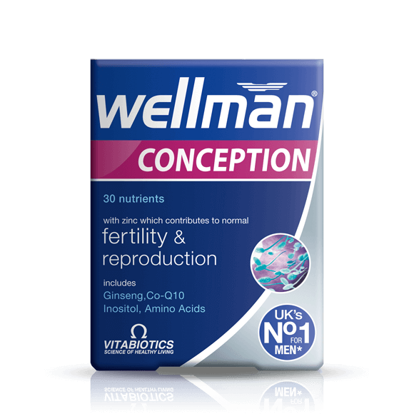 Vitabiotics Wellman Conception - Male fertility support with vitamins and minerals.