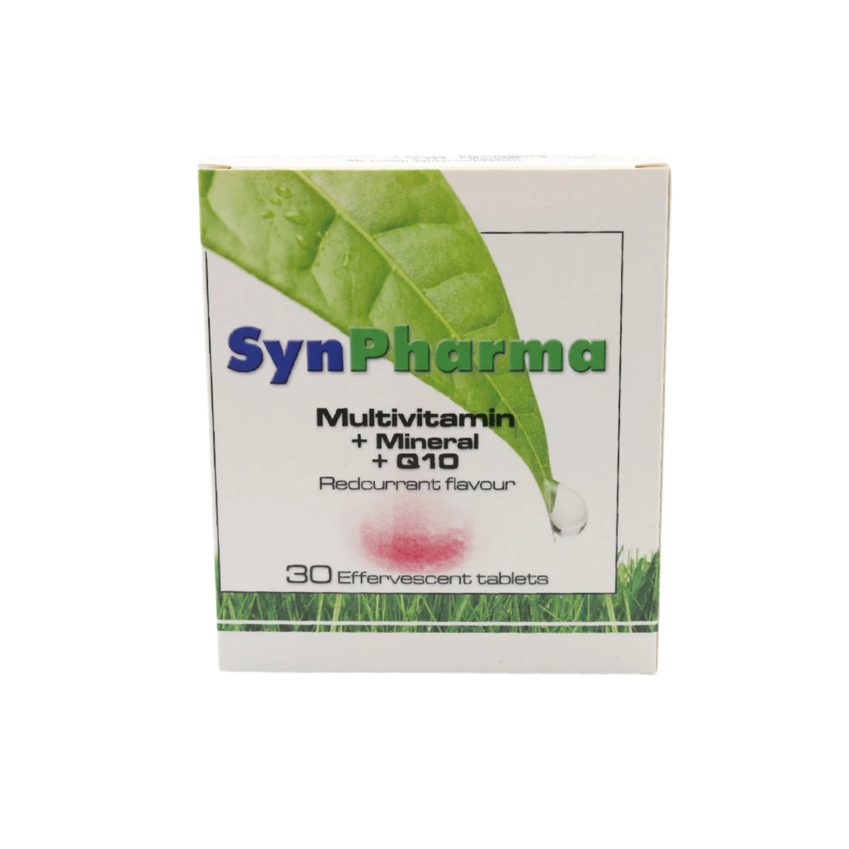 Synpharma Multivitamins & Mineral & Q10 effervescent tablet pack with 30 tablets.