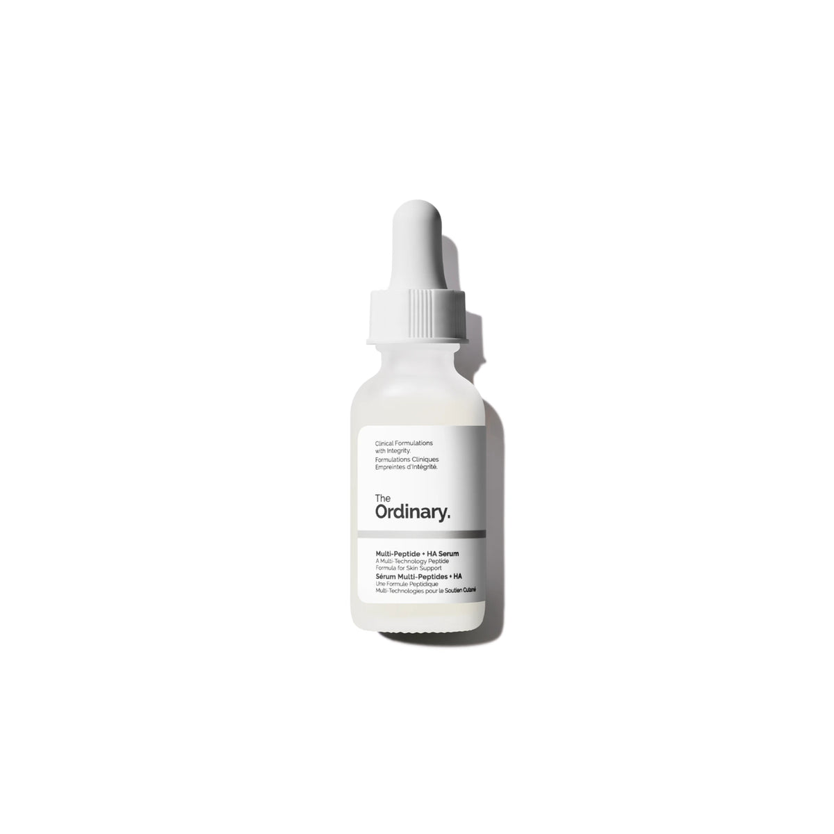 The Ordinary Multi-Peptide + HA Serum – Age-supporting peptide and hyaluronic acid serum to target fine lines, crow’s feet, and improve skin firmness.