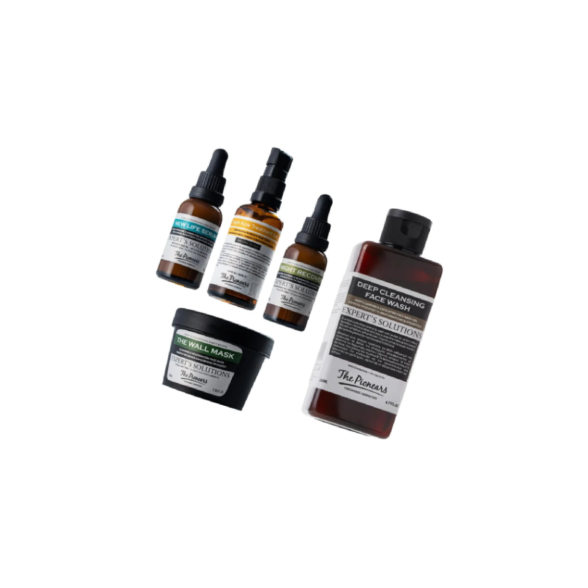 The Pionears Healthy Skin Shaker set with skincare essentials for correcting blemishes, redness, and enhancing skin radiance.