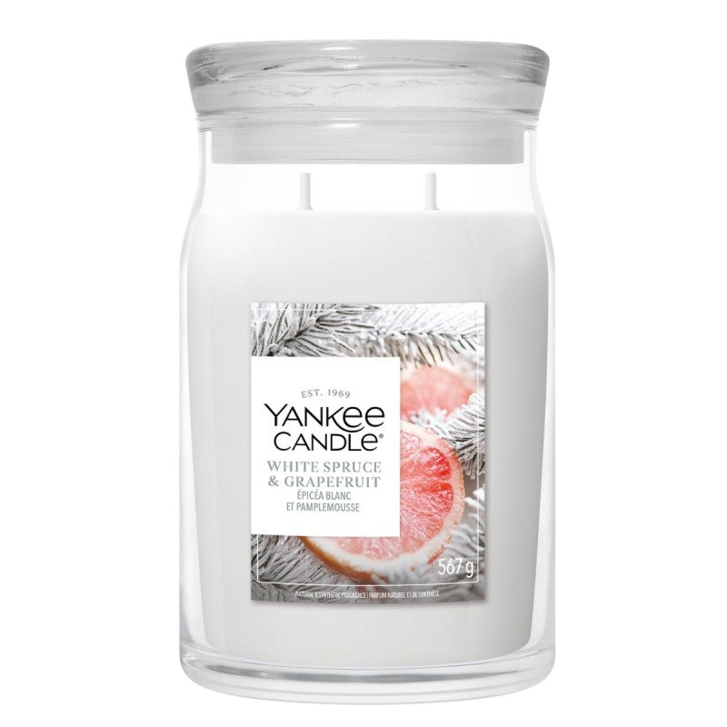 Yankee Candle Signature Large Jar White Spruce & Grapefruit
