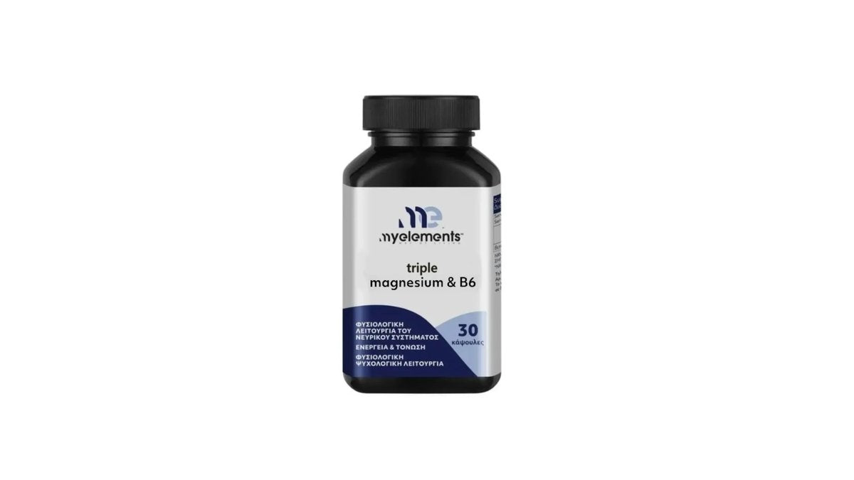 My Elements Triple Magnesium 150mg + B6 30 Capsules