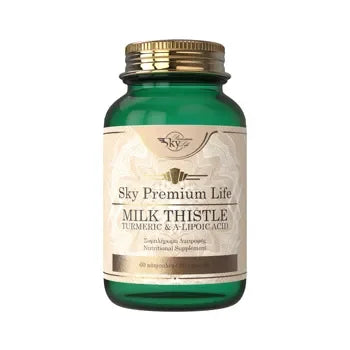 Sky Premium Life Milk Thistle, Turmeric,Dla Lipoic Acid 60 Capsules
