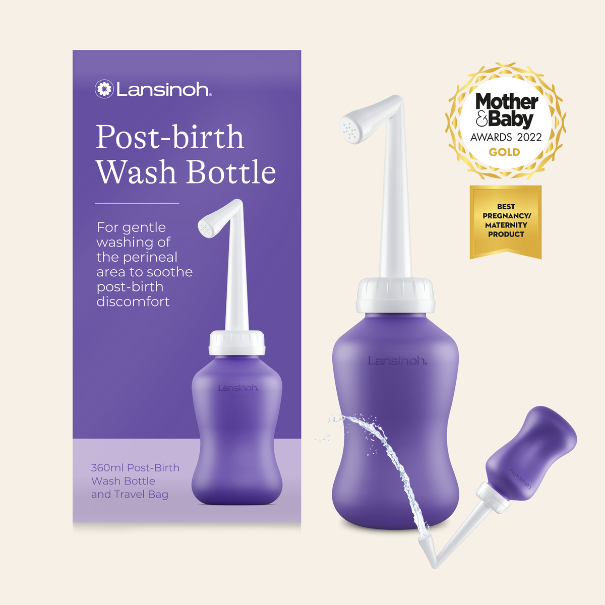 Lansinoh Post-Birth Wash Bottle – 360ml