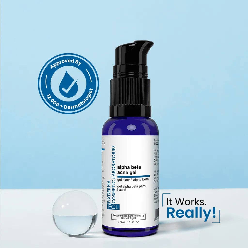 FCL Alpha Beta Acne Gel | 30 ml |  Salicylic & Glycolic Acid – Clears Breakouts & Unclogs Pores