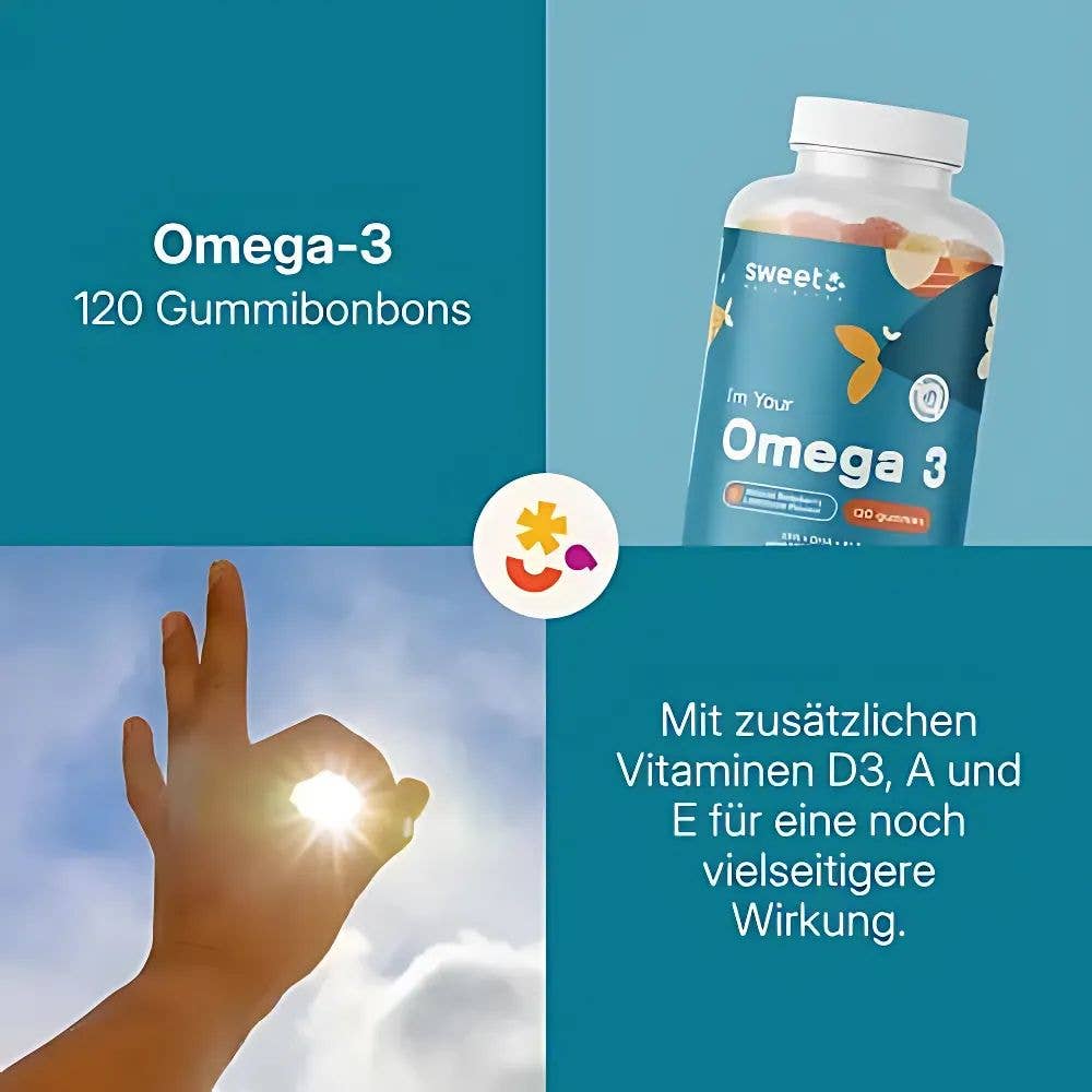 Sweet Nutribites | Omega-3 Gummy Candies - 120 pieces: 1 x 120 Stück