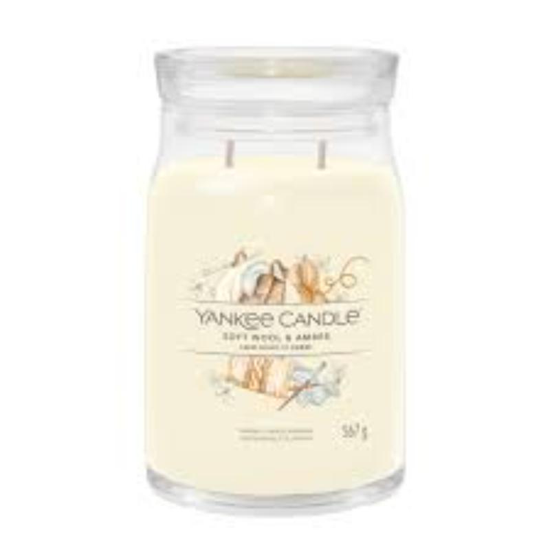 Yankee Candle Signature Large Jar Soft Wool & Amber