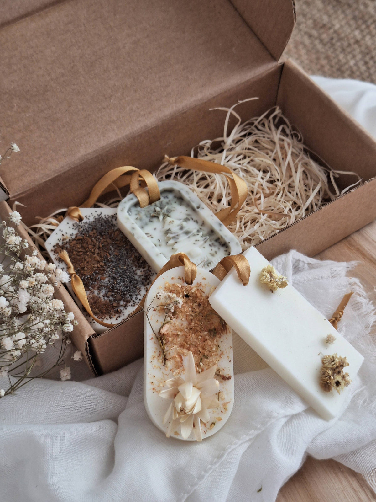 Solid air freshener pack - Wax Bars - The Seasons - 4PCS: English