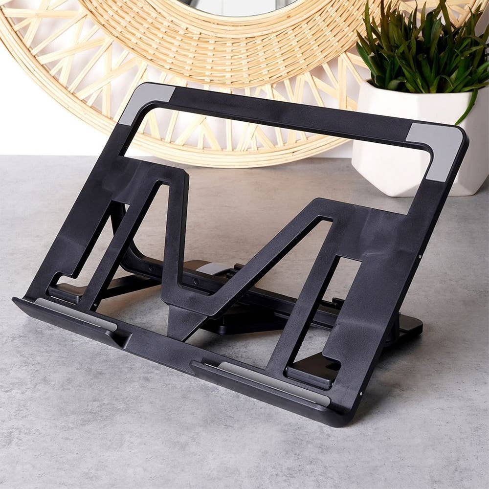 Tablet Stand Black Adjustable 25x18x2 cm 229076