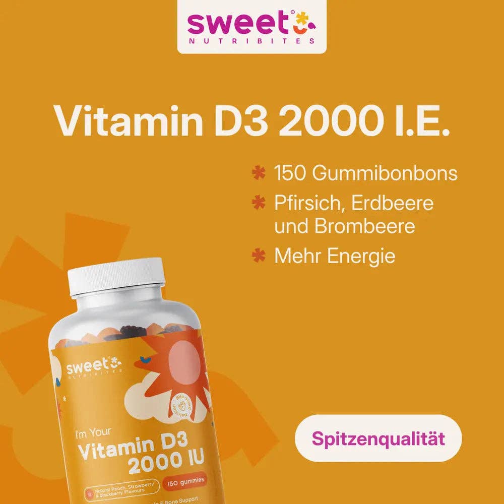Sweet Nutribites | Vitamin D3 2000 IU - 150 gummy candies