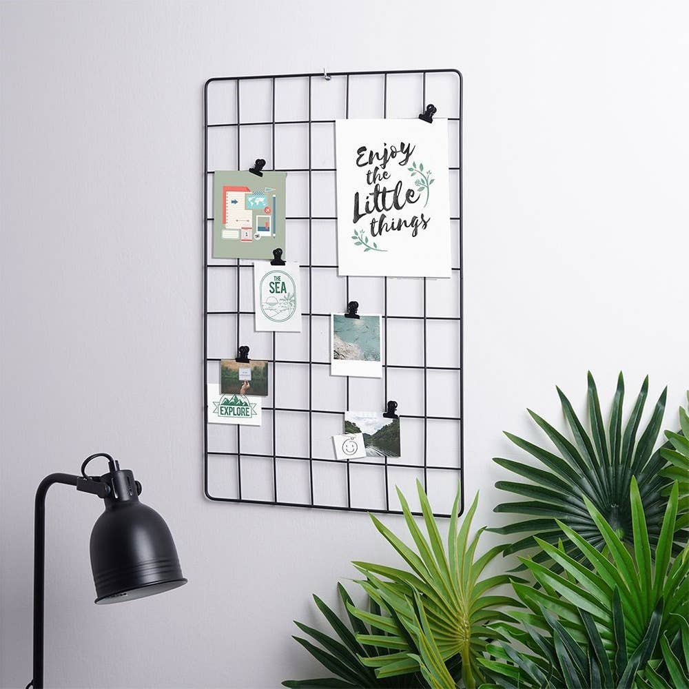 Wall Grid Metal Black 58x36 cm 569658