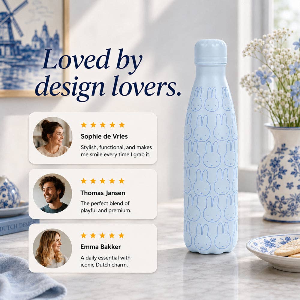 IZY Bottle - Mono (Nijntje) - 500ml: Black & White
