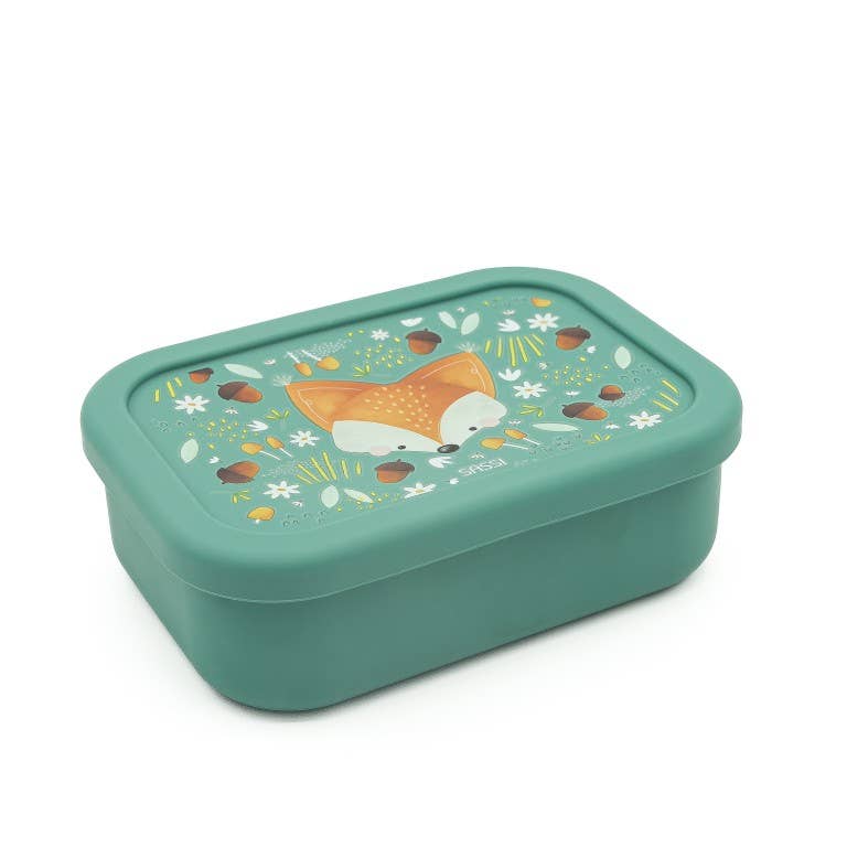 LFGB Silicone Lunch Box - Crunchy The Fox