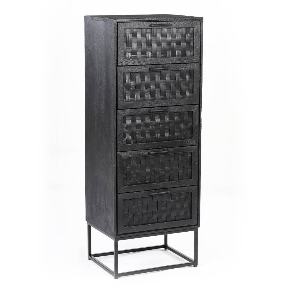 Maeve black sideboard 5 drawers