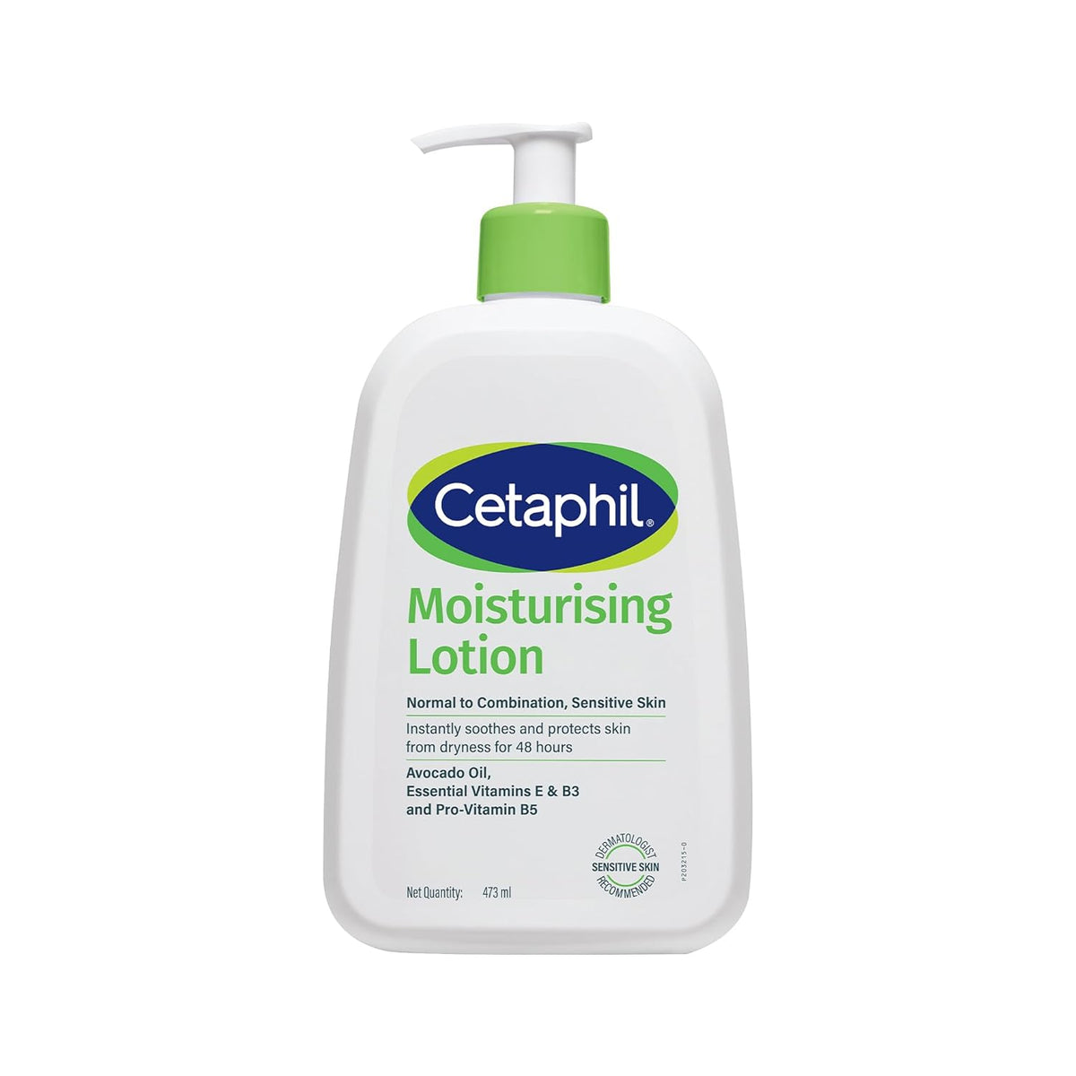 Cetaphil Moisturising Lotion for Dry to Normal & Sensitive Skin | 48H Hydration with Niacinamide, Panthenol & Glycerin | Fragrance-Free, Non-Greasy, Dermatologist Recommended, For Face and Body: 473 ml