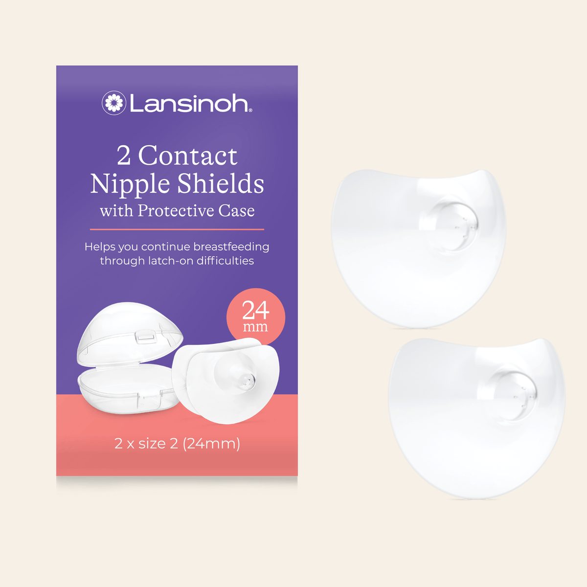 Lansinoh Nipple Shield 24mm (2 pieces)
