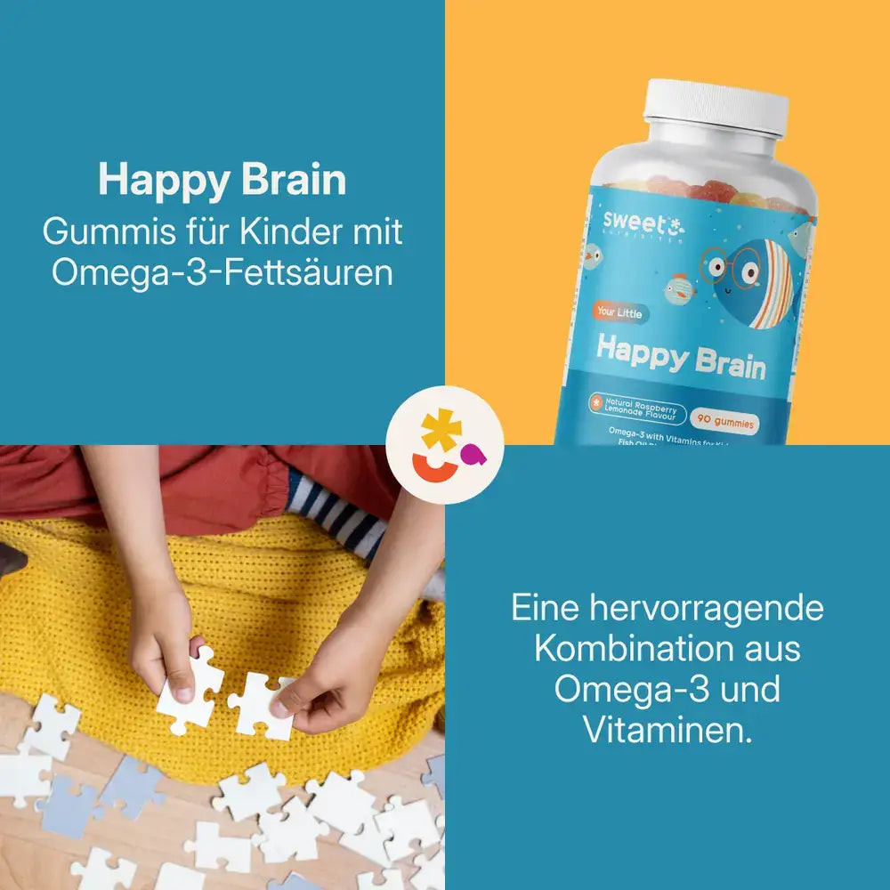 Sweet Nutribites Happy Brain – children's gummies with Omega-3