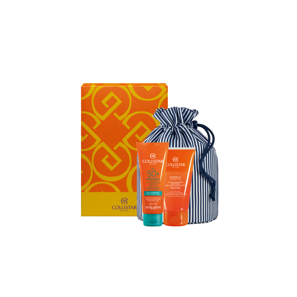 Collistar Promo Pack - Sun Cream for Hypersensitive Skins SPF50+& After-Sun Shower - Shampoo