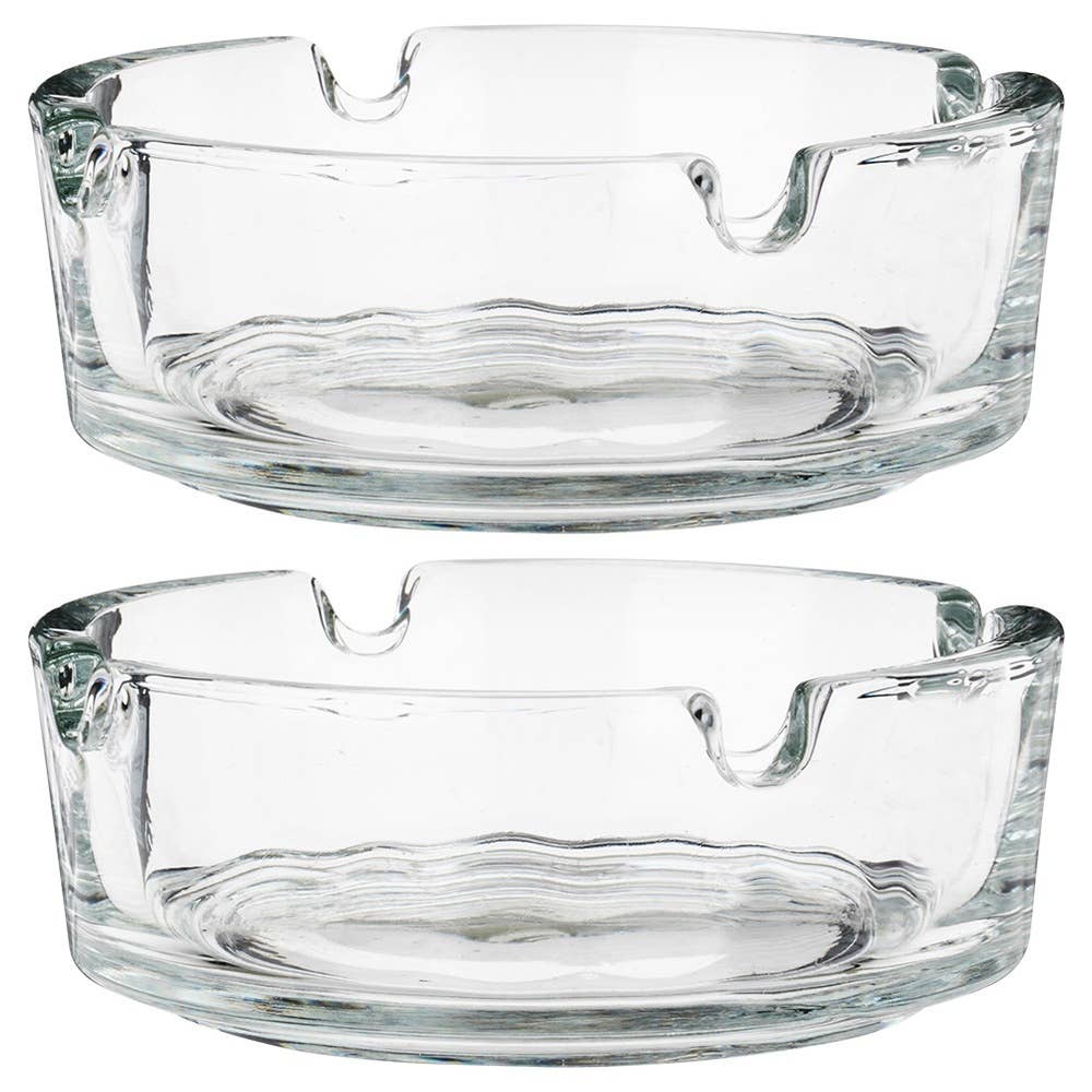 Ashtray Glass 8 cm 2 pcs 568122