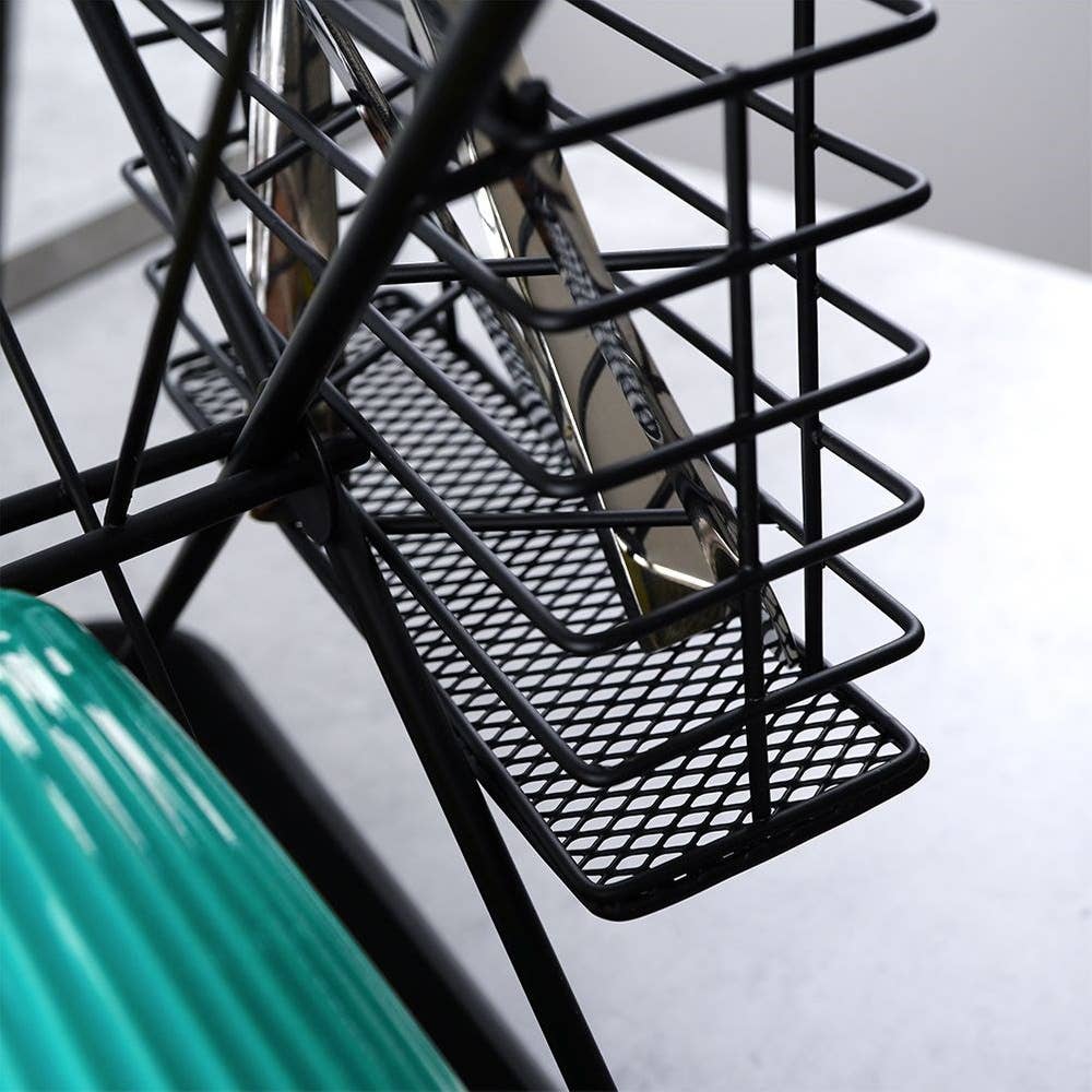 Dish Drainer Rack Black 45x32x25.5 cm 150622