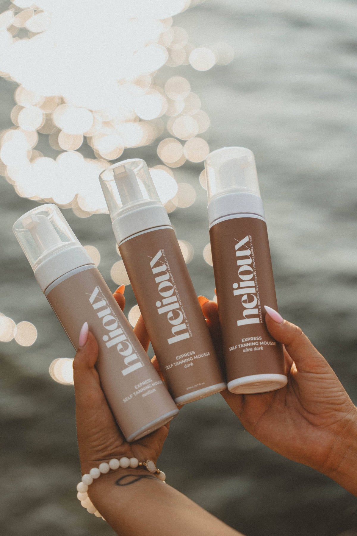 Helioux Self Tanning Mousse 1-3 Hour Express | Dark | Self Tanner