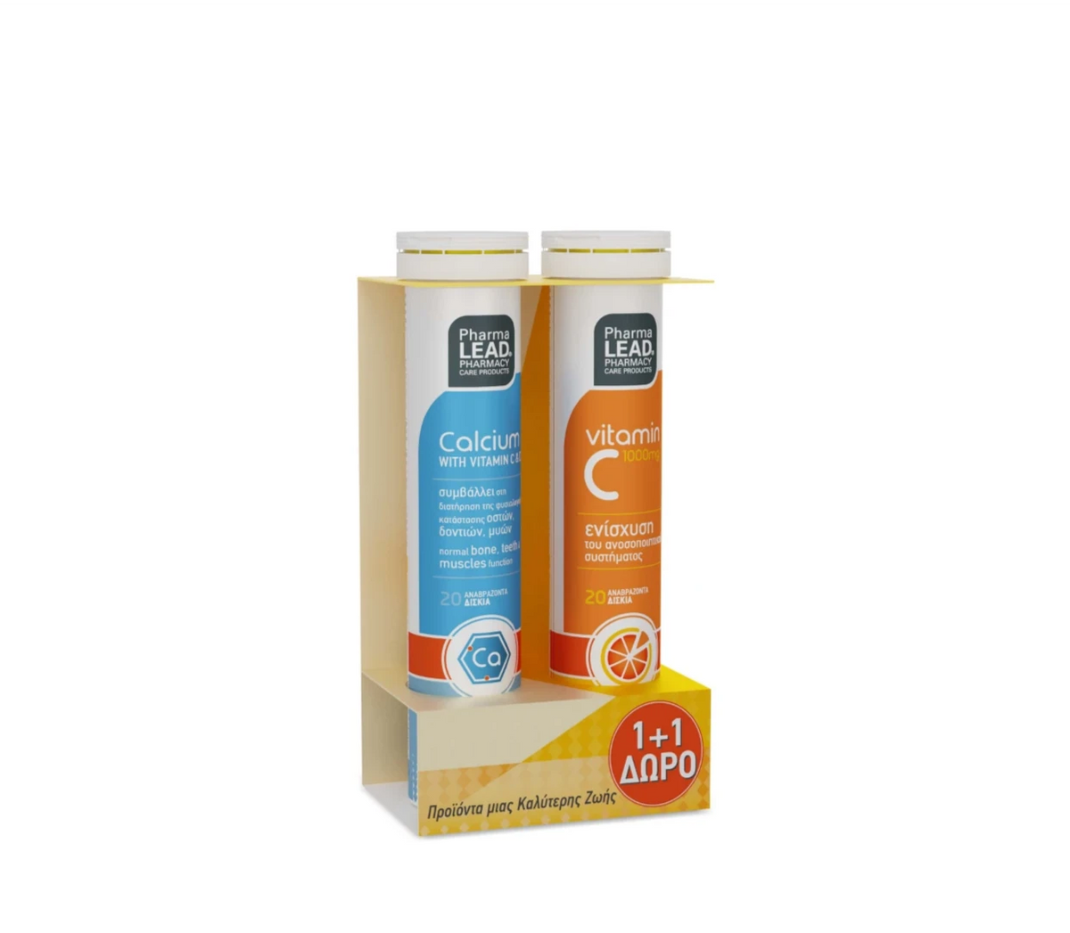 Calcium with Vitamin C & D3 - Bone, Teeth, Muscle, and Immune Support.