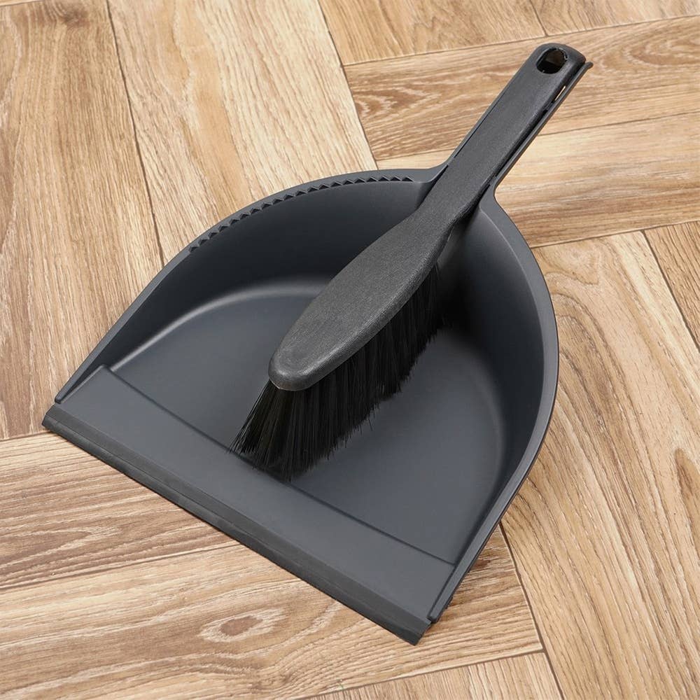 Dustpan and Brush Set Black 779063