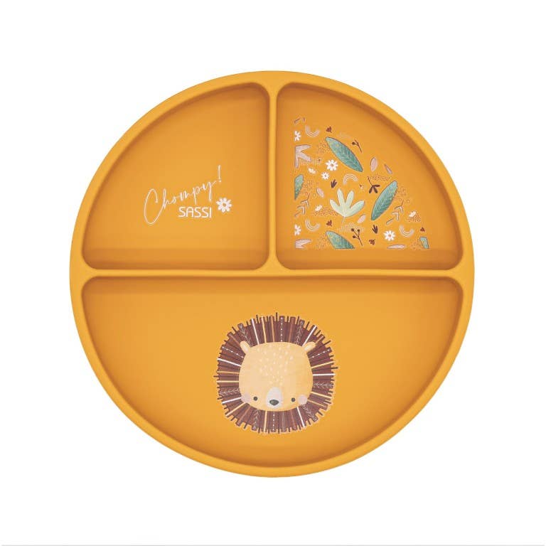 Silicone plate - Chompt the lion