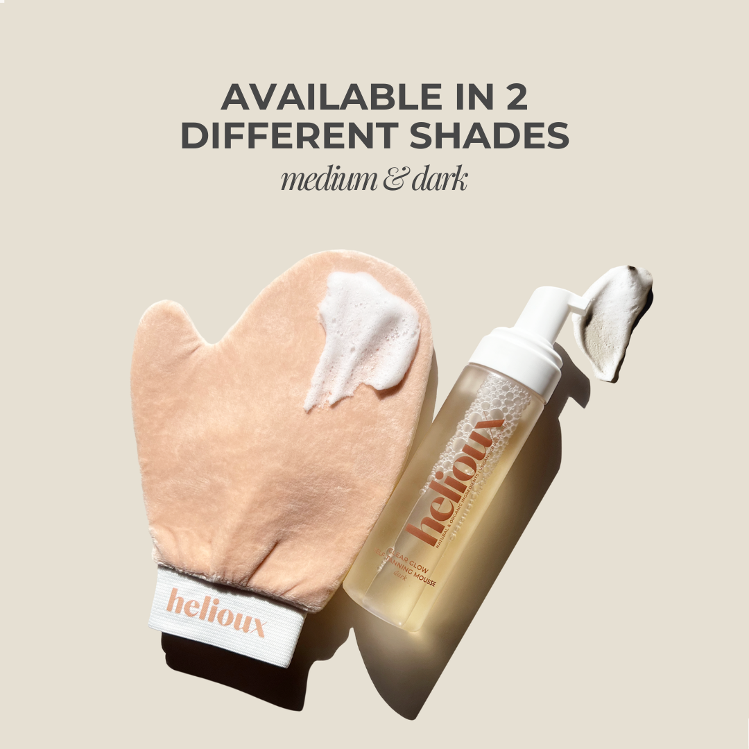 Helioux Self Tanning Mousse Transparent | Clear Glow Medium