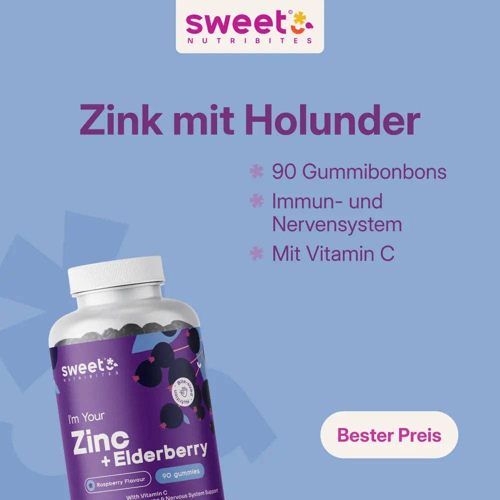 Sweet Nutribites | Zinc with Elderberry - 90 Gummy Candies