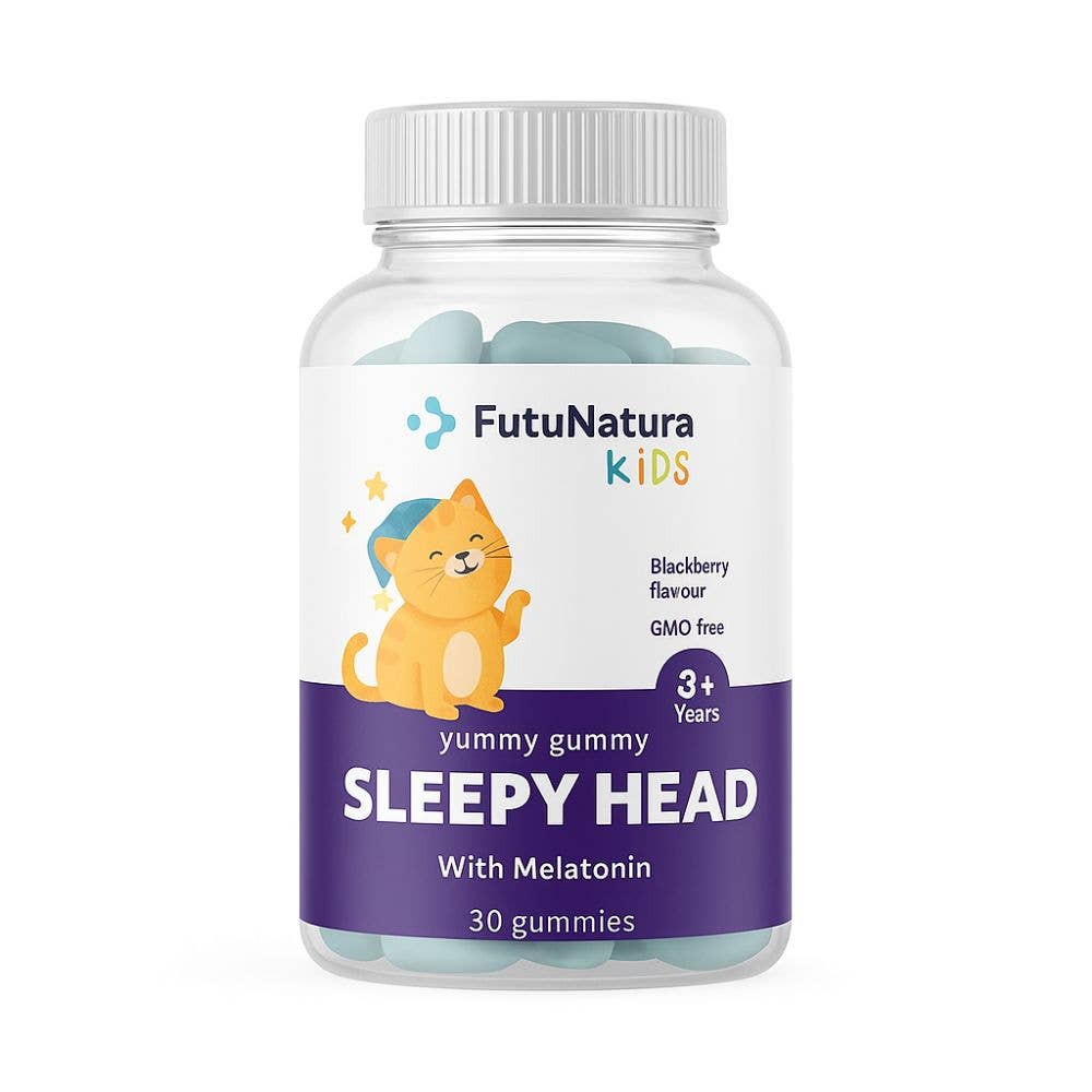FutuNatura | Sleepy head - Melatonin for better sleep - 30 gummy candies