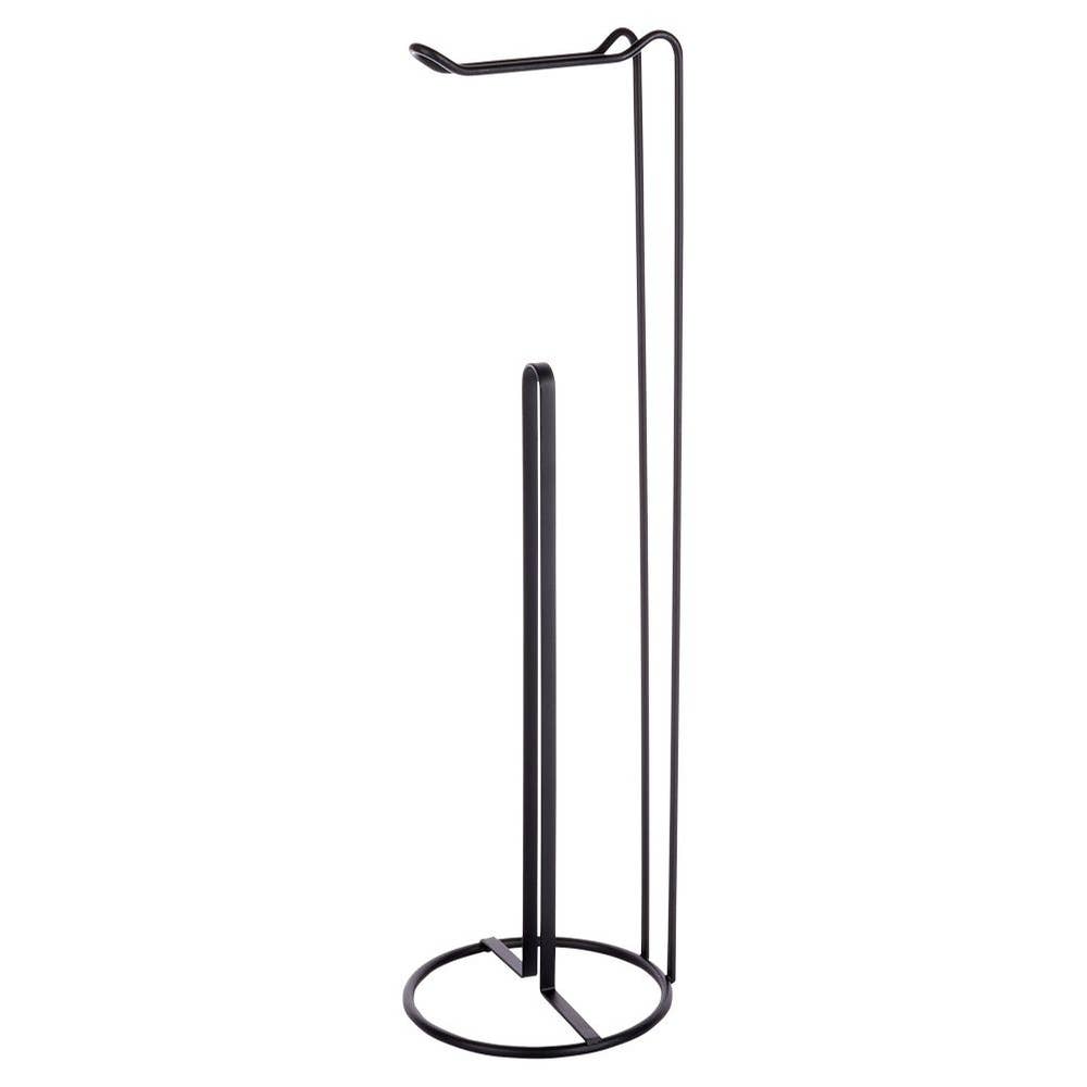 Toilet Paper Stand Metal Black 54 cm 569736