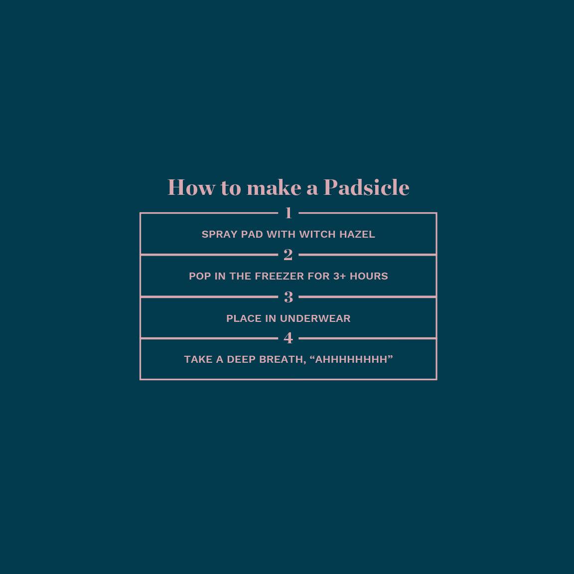 Organic Cotton Postpartum Pads — Overnight Absorbency