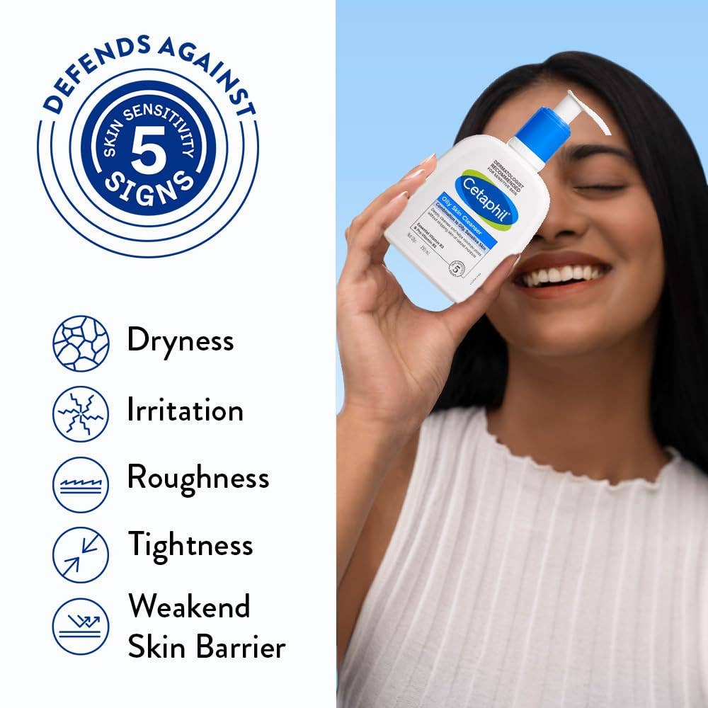 Cetaphil Oily Skin Cleanser , Daily Face Wash for Oily, Acne prone Skin , Gentle Foaming: 125 ml