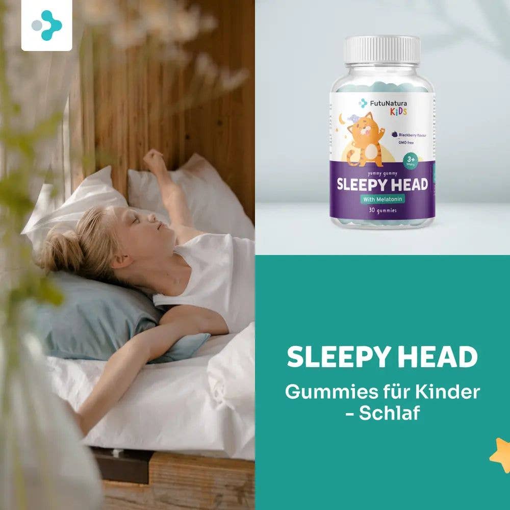 FutuNatura | Sleepy head - Melatonin for better sleep - 30 gummy candies