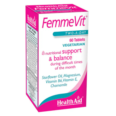 HealthAid FemmeVit Tablets - Women's health and hormonal balance support.