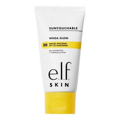 E.l.f. SKIN Suntouchable Whoa Glow Sunscreen & Primer Sunlight SPF 30 1.69 fl oz - Missing Box
