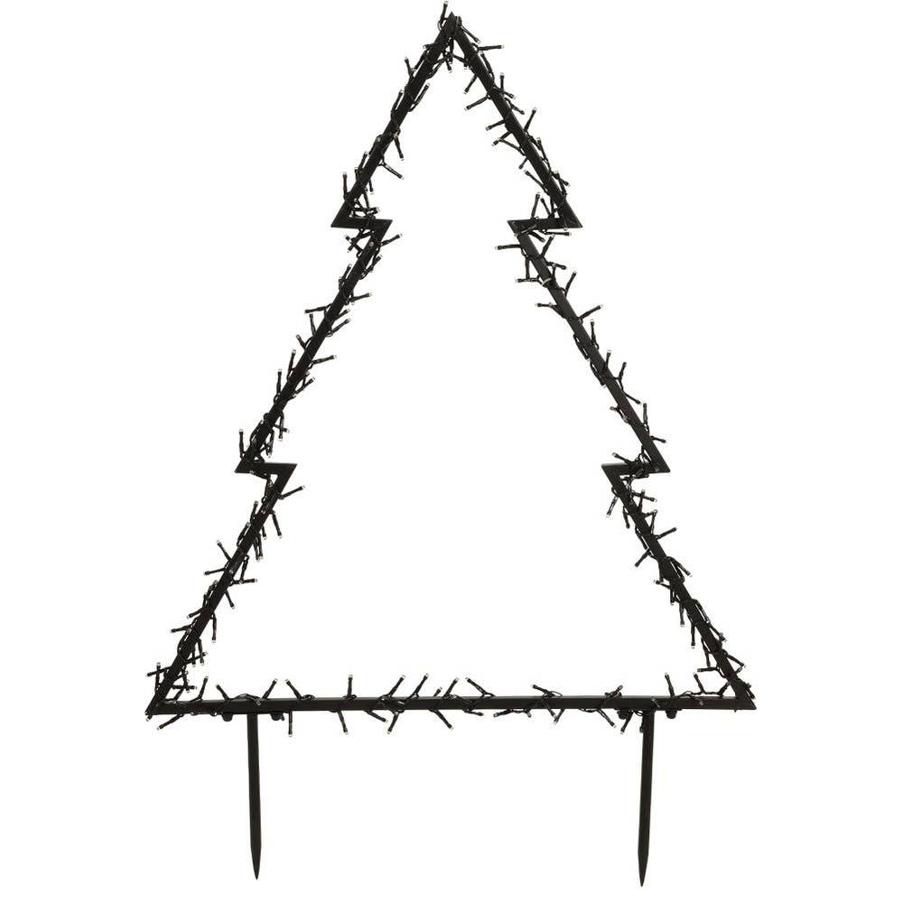 Luminous Outdoor Christmas Tree Metal 225 LED 100 cm 839421