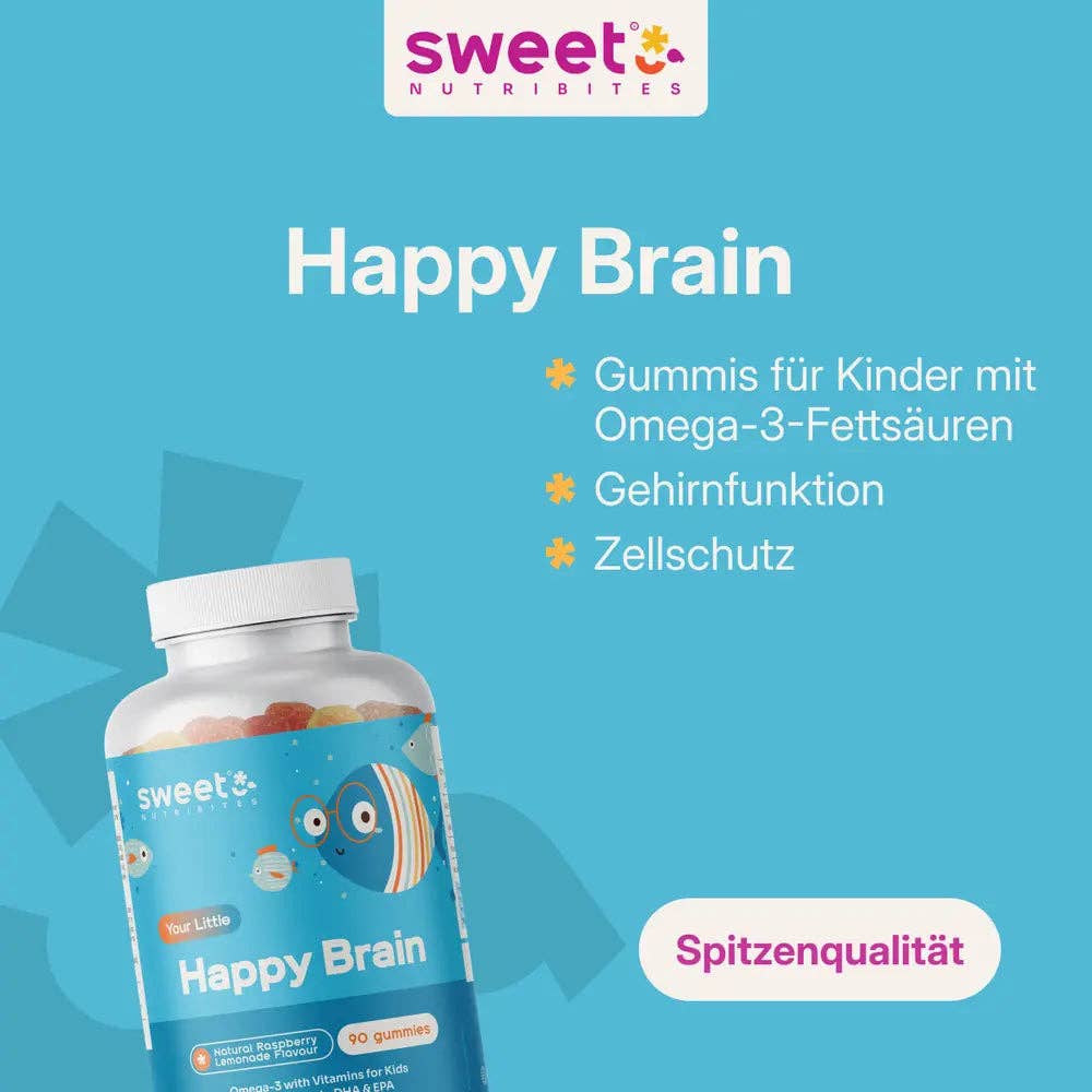 Sweet Nutribites Happy Brain – children's gummies with Omega-3