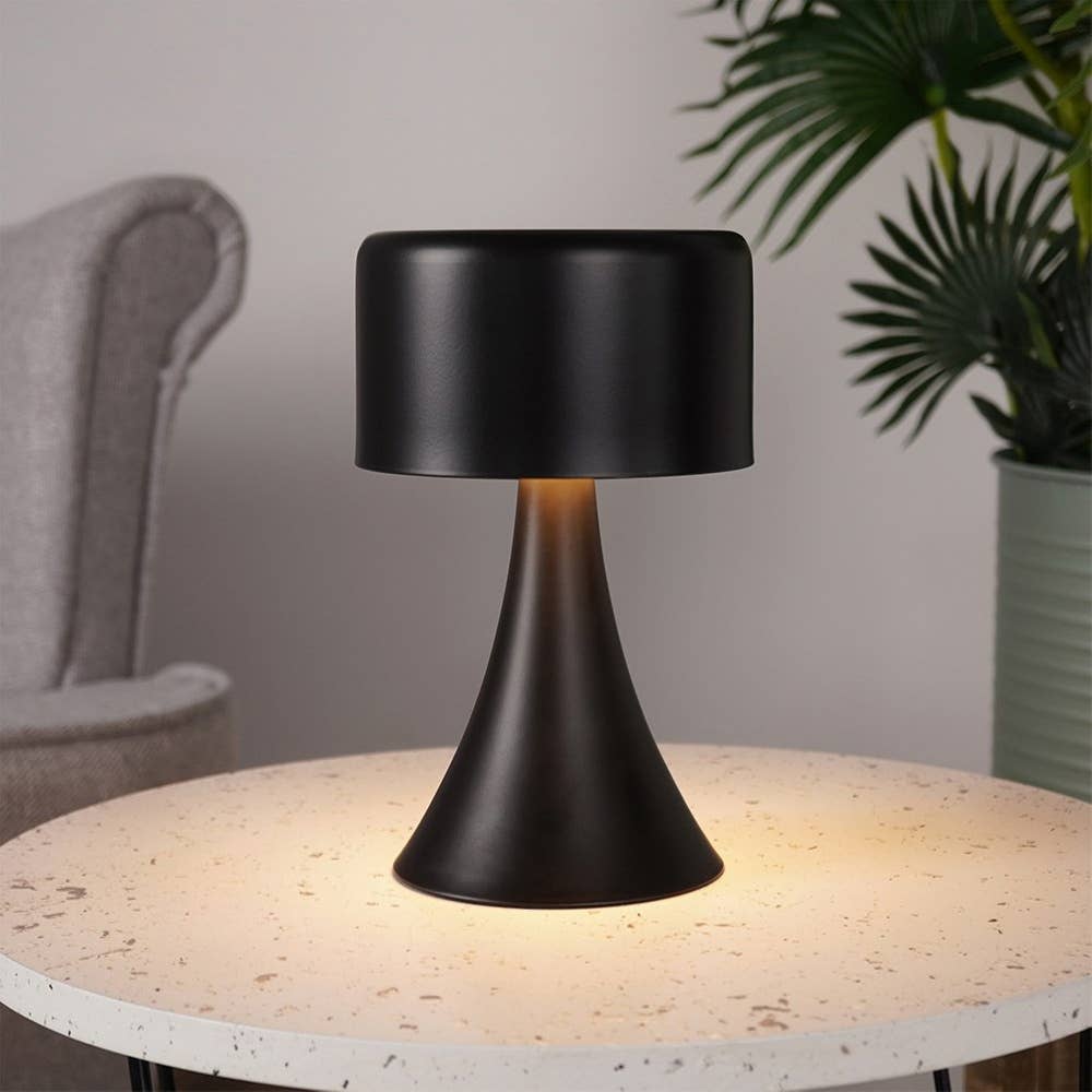 Bedside Lamp Metal Black Wireless 20.5 cm 569945
