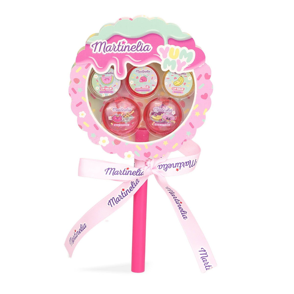 Party Kit: 3 Lip Balm, 2 Eyeshadow  - Martinelia