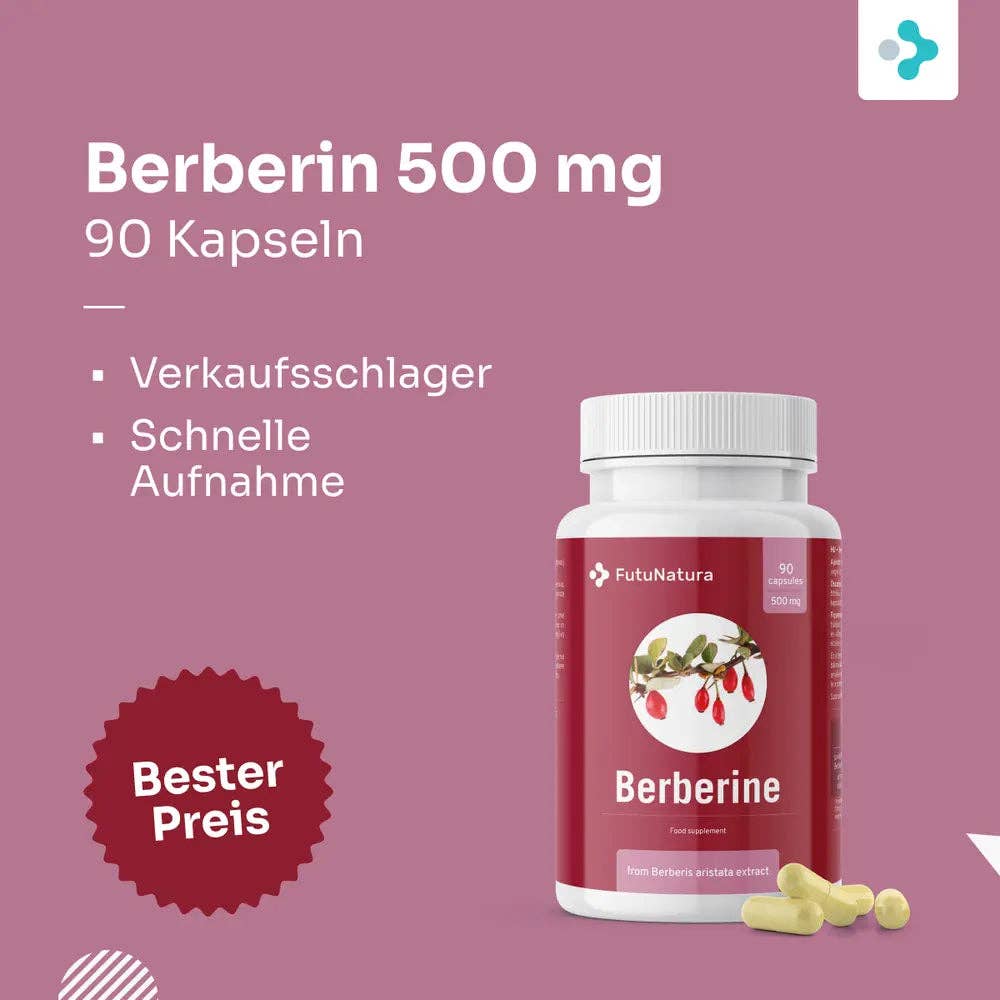 FutuNatura | Berberine 500 mg for blood sugar control - 90 capsules