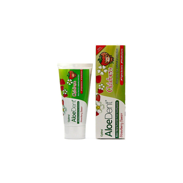 Aloe Dent Strawberry Children's Toothpaste for gentle and effective oral care