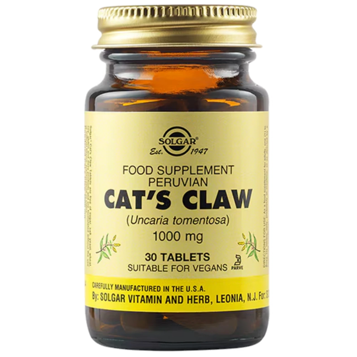 Solgar Cat's Claw Herbal Supplement for Immune Support