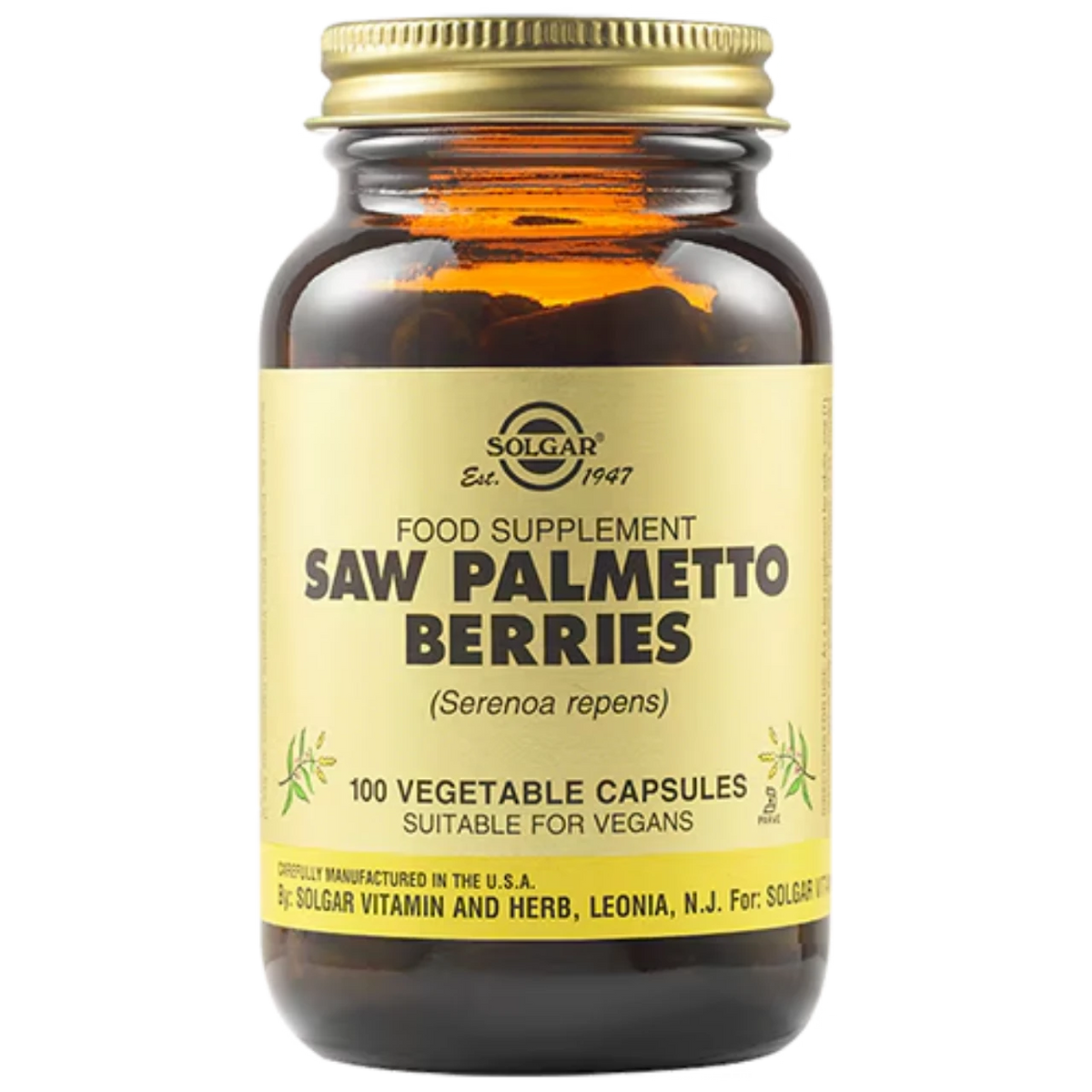 Solgar Saw Palmetto Berries - Promotes prostate and urinary health.