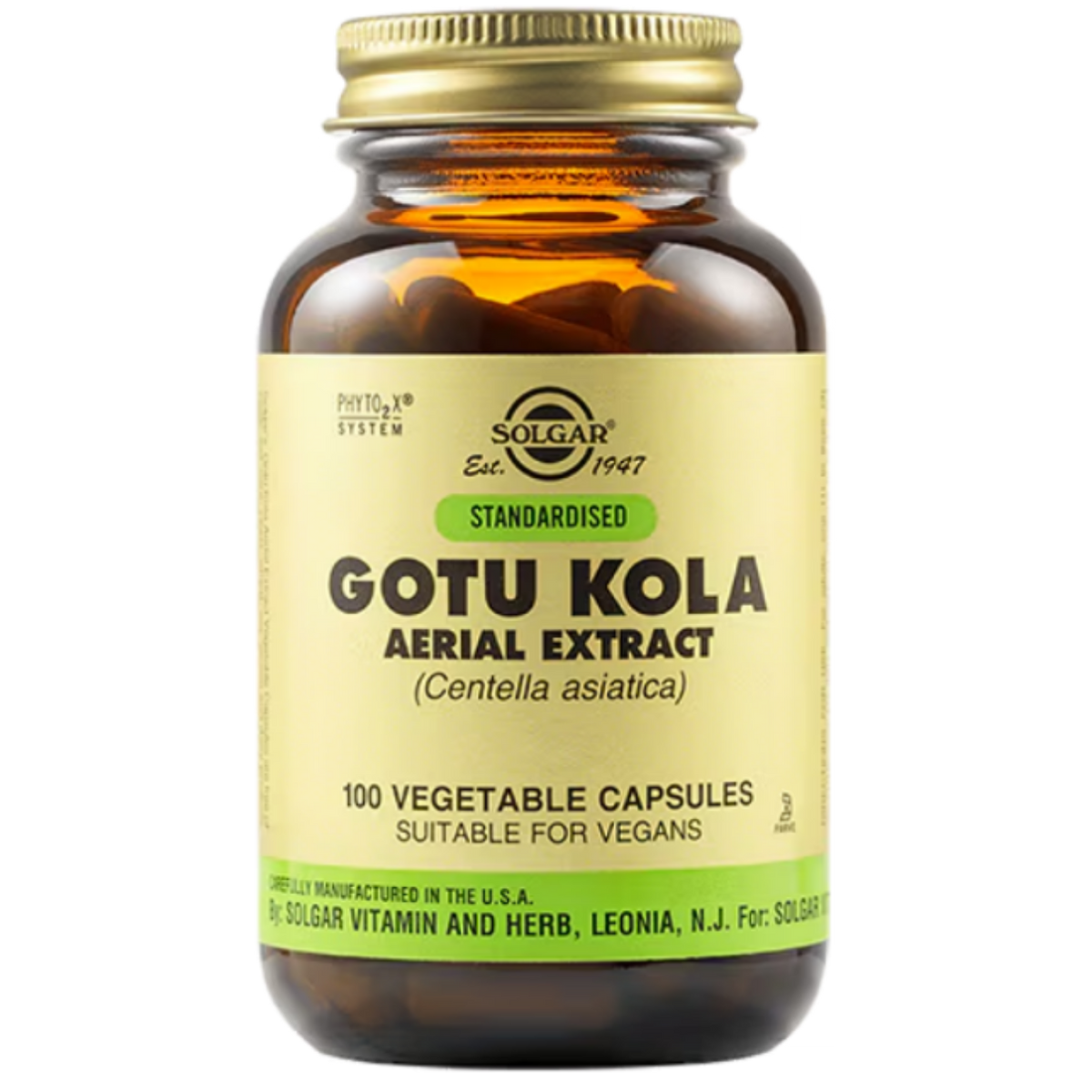 Solgar Gotu Kola Aerial Extract - Supports cognitive and circulatory health.