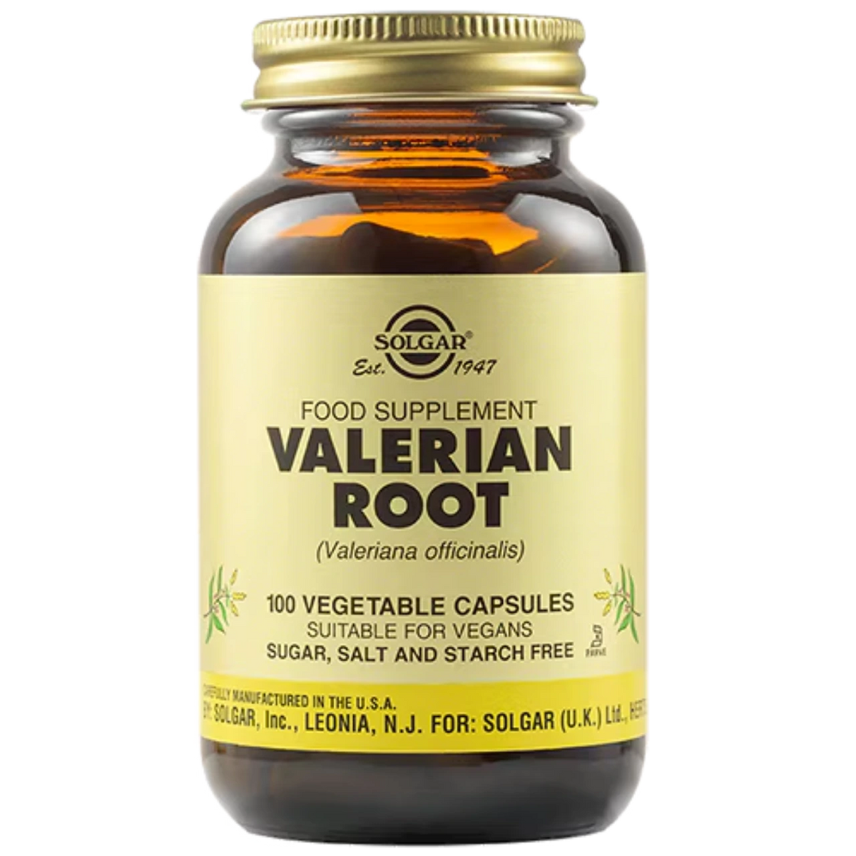 Solgar Valerian Root - Promotes relaxation and sleep quality.