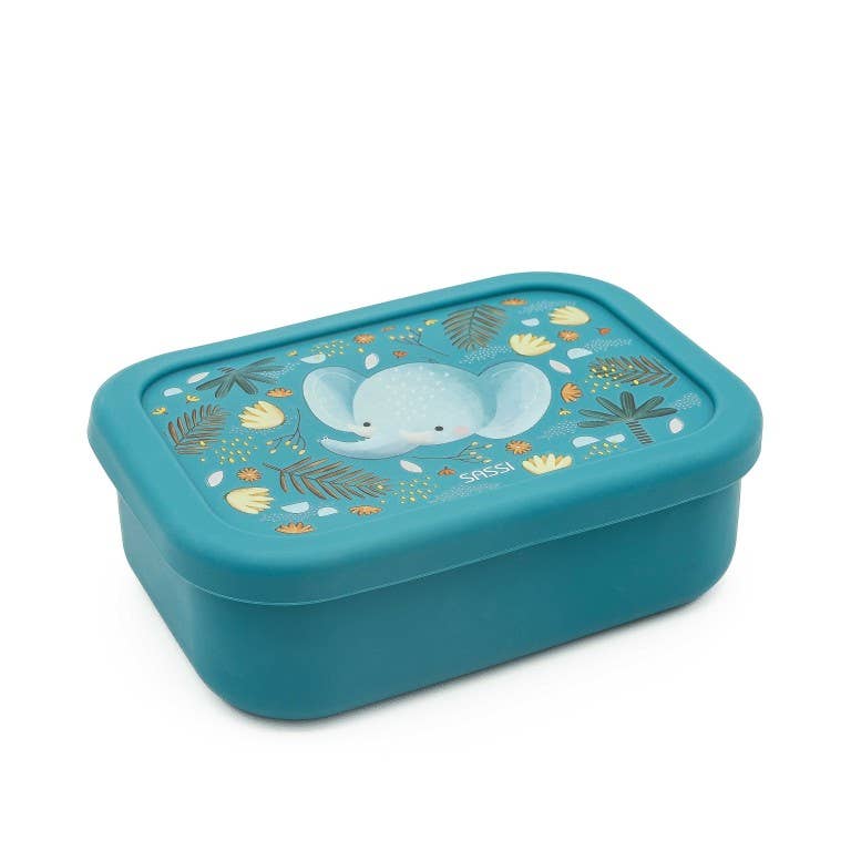 LFGB Silicone Lunch Box - Chewy The Elephant