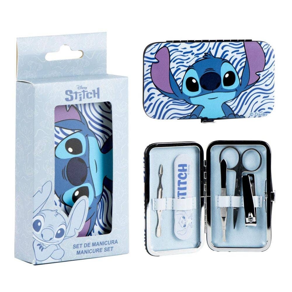 Stitch Manicure Set with Nail Clippers, Files, and Cuticle Tools